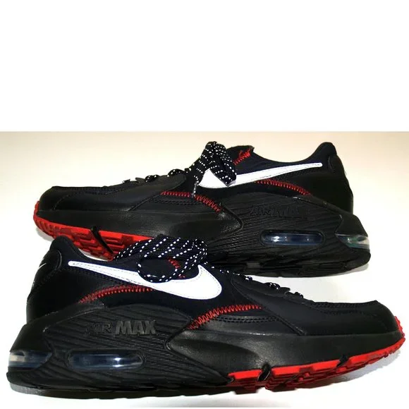 Nike Air Max Excee Sport Black Red Silver Sneakers Shoes DM0832-001 Men's 8.5 - Picture 5 of 14